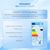Pompe à chaleur électrique tout-en-un Kwikot Haier durable et haute efficacité 110L 1.2KW 220V R290 pour eau chaude sanitaire extérieure, hôtels et véhicules