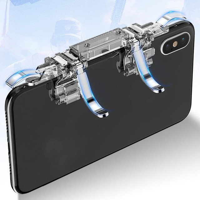 6 Fingers Cell Phone Gamepad Joystick Controller Z06 for Aim Shooting ABS Key Button Game for Universal Phone