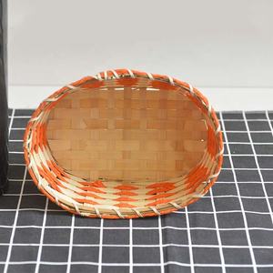 <span class=keywords><strong>Cesta</strong></span>-<span class=keywords><strong>Cesta</strong></span> de mimbre tejida Natural para almacenamiento, embalaje de mimbre para Navidad, bambú moderno a granel - Product Image 6