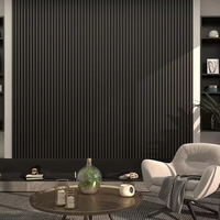 Panneaux acoustiques populaires en placage de bois pour l'absorption sonore intérieure, panneaux muraux en bois teinté blanc