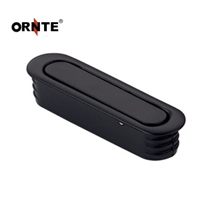 ORNTE Moderne Goldene Zinklegierung Zugknöpfe Eingelassene Versteckte Schubladengriffe für Schlafzimmer Badezimmer Villa Küchenschränke - Product Image 1