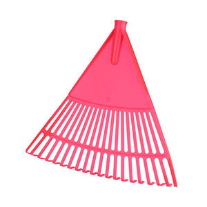 Goede kwaliteit, hoge elasticiteit, landbouw, 20-tands handtuin gereedschap, <span class=keywords><strong>plastic</strong></span> bladhark met houten steel - Product Image 3