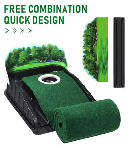 Wholesale New High Quality Mini Golf Green Putting Mat Portable Indoor and Outdoor Practice Ball <b>Rebound</b> - Product Image 6