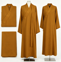 Tissu pour robe de moine 100 % polyester, résistant à l'usure, toutes saisons, pour les temples bouddhistes mondiaux (Kasaya) - Usine textile professionnelle