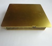 Module de refroidissement en cuivre et aluminium, dissipateur thermique personnalisé à refroidissement par ventilateur, ailettes personnalisables pour LED haute puissance, amplificateur, transistor, CPU