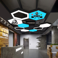 Éclairage décoratif à LED, lumière linéaire, suspension, luminaire suspendu, lampe de plafond à LED RGB pour salle de sport, salle de jeux