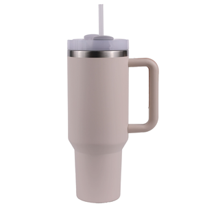 40oz thép không gỉ chân không cách nhiệt Tumbler với xử lý, xe cup với rơm, công suất lớn du lịch Mug cho nóng và lạnh đồ uống - Product Image 1