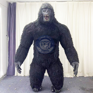 Vente chaude 2.6m 3m grande taille mascotte Ifnlatable <span class=keywords><strong>Panda</strong></span> gonflable King Kong Costume Gorrila KingKong adulte, pour la fête - Product Image 2