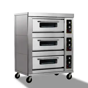 Wholesale European Baking Equipment Bakery Chef Electric Oven With Shelf For Bread And Cake Pizza Oven