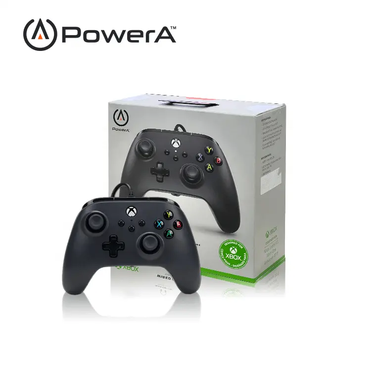 PowerA Support Pc Nano Enhanced Dual Vibration Motor Wired Gaming Controller Joysticks Game Controllers For Xbox 1