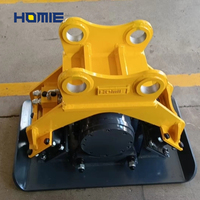 Compacteur vibrant hydraulique monté sur mini-excavatrice pour le compactage des sols et les travaux routiers
