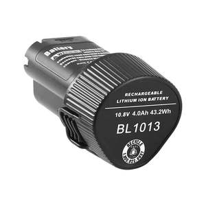 <span class=keywords><strong>2</strong></span> pak baterai Lithium pengganti alat listrik Li-ion Ms 10.8V 3000mAh kapasitas tinggi untuk BL1013 - Product Image 6