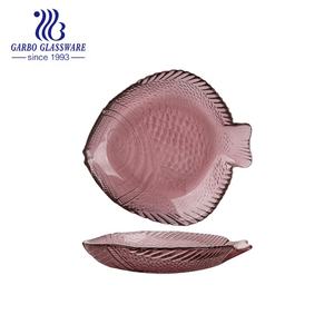 <span class=keywords><strong>Plateau</strong></span> de service <span class=keywords><strong>en</strong></span> <span class=keywords><strong>verre</strong></span> de grande taille de qualité supérieure, design unique, <span class=keywords><strong>plateau</strong></span> à nourriture, idéal pour les fruits, le fromage, le gâteau, la salade, les <span class=keywords><strong>repas</strong></span>, forme de poisson texturé - Product Image 2