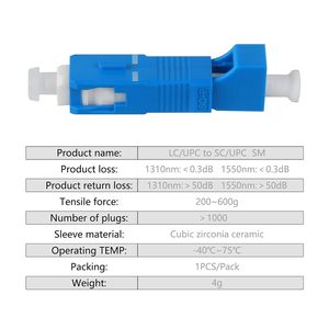 2 Adaptadores SC a LC Monomodo 9/125um UPC con Localizador <span class=keywords><strong>Visual</strong></span> de Fallos, Medidor de Potencia y Comunicación Digital - Product Image 4
