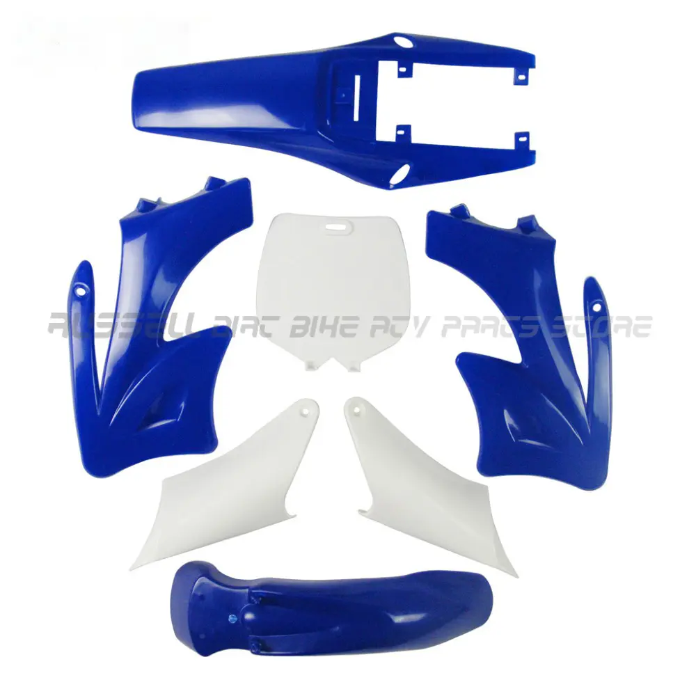 Plastik Biru Fender Hadiah SET KIT untuk Kecil Apollo MINI MOTO Anak-anak Sepeda Motor Trail 2 Stroke 47cc & 49cc 50cc 70cc