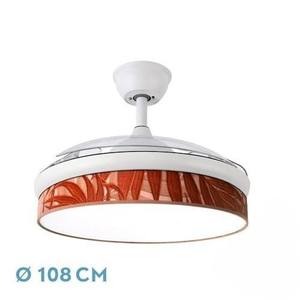 72W white DC <b>fan</b> with 3 blades, 7200lm, adjustable color temperature (3000K, 4000K, 6000K), <b>remote</b> <b>control</b>, memory function and - Product Image 1
