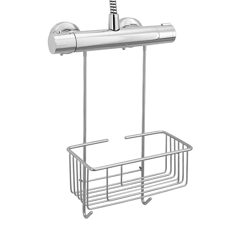High Quality Wholesale Cheap Large Room Hanging Shower Caddy Over The Door Storage Basket Hanging Shower Shelf