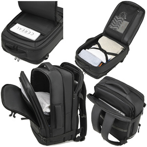 Nouveau sac à dos pour homme, sac à dos extensible pour affaires, 18 pouces, grande capacité, ordinateur portable, imperméable, sac à dos tendance avec poignée latérale - Product Image 3