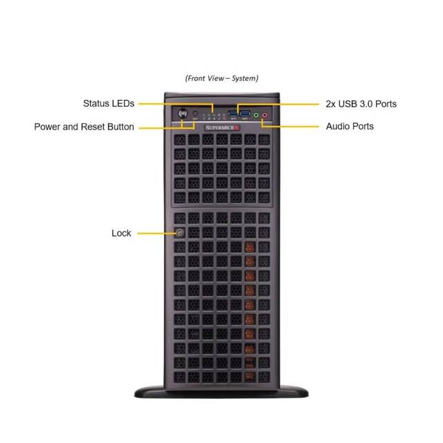 Hot Sale Supermicro AI GPU SuperServer SYS-741GE-TNRT DP Intel Workstation