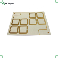 PCBSync Rogers RT/duroid 5880 0.5mm 1oz Or dur 2 couches Carte RF à perte ultra-faible