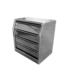 De aluminio de la caja herramientas armario vertical 4 unidad de cajón 600x430x620mm