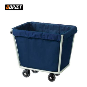 Carrito de Lavandería de Acero Inoxidable Boriet, Diseño Moderno, 4 Ruedas, para Hotel, Hospital, Escuela, Comedor, Sala de Estar - Product Image 2