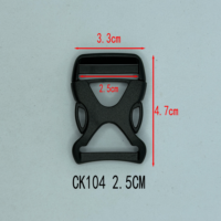 Boucle de sac à dos en plastique robuste de luxe en forme de X, légère et à clipser, pour sacs de randonnée avec fonctions de sécurité