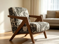 Chaise de loisirs moderne en bois massif faite à la main, pour appartement, école, salon, chambre, hôtel - Design ergonomique durable et respectueux de l'environnement