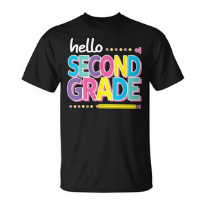 Camiseta para Niñas 2024, Artículos Promocionales para el Primer Día de Clases de Segundo Grado - Product Image 2