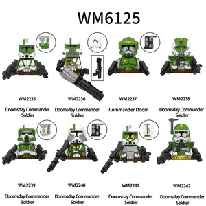 Figura de <span class=keywords><strong>Star</strong></span> <span class=keywords><strong>Wars</strong></span>, Soldado Clon, Comandante Mandaloriano, Mini Bloques de Construcción, Juguetes - Product Image 4