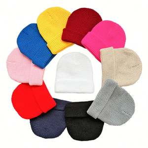 Gorros Unisex 2025, Gorro de Invierno para Hombre y Mujer, Logotipo Personalizado, Bordado, Gorro de Punto Barato, Color Sólido, Gorro Acrílico Cálido - Product Image 2