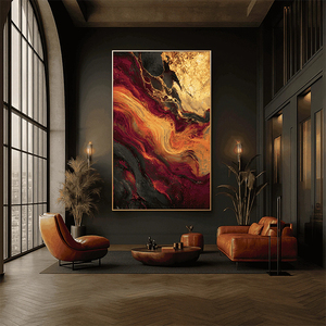 Grande <span class=keywords><strong>toile</strong></span> abstraite peinte <span class=keywords><strong>à</strong></span> la main, <span class=keywords><strong>peinture</strong></span> <span class=keywords><strong>à</strong></span> <span class=keywords><strong>l</strong></span>'<span class=keywords><strong>huile</strong></span> texturée 3D, art mural suspendu <span class=keywords><strong>pour</strong></span> la décoration de la maison - Product Image 3