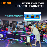 Table de hockey aérien électronique à monnayeur pour 2 joueurs, personnalisable OEM/ODM par Loson Factory, machine de jeu d'arcade pour centre de jeux