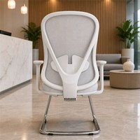 Silla de Oficina Ergonómica de Malla Transpirable con Altura Ajustable, Reposabrazos de PU y Sistema Lumbar Dinámico Activo para Uso Laboral