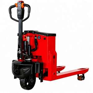 Transpalette électrique silencieux APCOM 3000 kg, transpalette électrique à batterie, chariot de manutention de marchandises pour entrepôt - Product Image 2