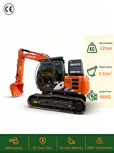 Excavadora Hidráulica Usada Hitachi ZX120, Excavadora Japonesa para Movimiento de Tierras, Construcción de Carreteras y Trabajos en Obras - Product Image 2