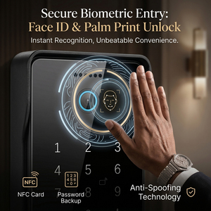 Sistema Videocitofonico IP Hiwink Smart 2Wire 2K per Villa <span class=keywords><strong>con</strong></span> Face ID, NFC, Controllo App Tuya, Alexa, 8 Monitor e 4 Campanelli - Product Image 4