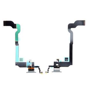 Cable flexible con puerto de carga Lightning de Apple con micrófono para iPhone X, color blanco - Product Image 1