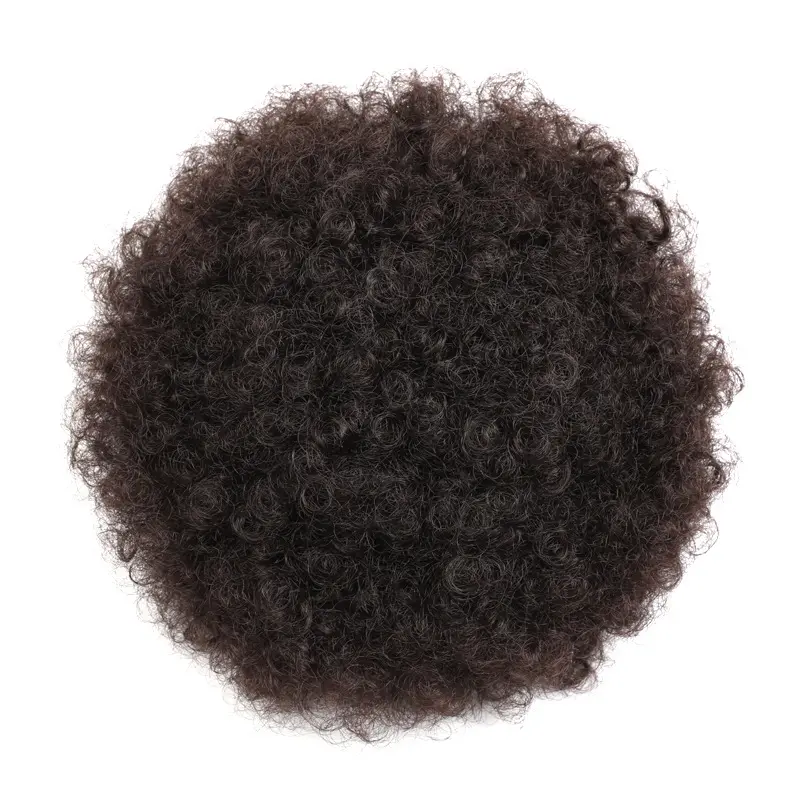 New2024wig Fluffy Afro Puff Hair Bun Peluca perfecta para peinados de inspiración africana