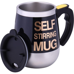 Tasse à café à agitation automatique de 400ml Tasse à café à mélange automatique avec poignée et couvercle Tasse électrique pour Cofe - Product Image 1