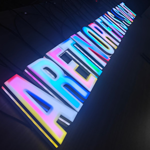 Biển hiệu chữ nổi LED, bảng hiệu logo, biển hiệu chữ nổi tùy chỉnh, biển hiệu 3D động với đèn RGB đổi màu cho cửa hàng game - Product Image 6