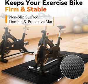 Tapis de course Walking Pad pour sols en bois dur et moquettes, tapis antidérapant pour équipement de sport, tapis pour sous le tapis de course et le vélo d'intérieur - Product Image 3