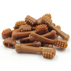 Carne Sabor Perro Golosinas Hueso Cepillo de dientes Shamped Dong Chew Hueso Salud Boca Mantener Snacks para perros - Product Image 1