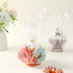 Rollo de Celofán Transparente para Envolver Regalos, Bolsas Transparentes para Cestas, Rollos de Celofán para Cestas de Flores, Suministros de Embalaje, Manualidades - Product Image 1