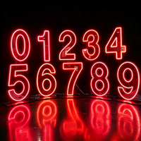 Livraison directe : Grandes lettres et chiffres LED lumineux de 2, 3 et 4 pieds (0-9, A-Z), en acrylique, avec design personnalisable, néon RGB pour fêtes