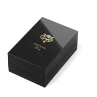 Nouvelle boîte à parfum portable en bois noir 2026, personnalisable avec logo, mettant en valeur les attributs précieux
