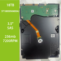 ST18000NM004J 18TB Internal Enterprise SAS 12Gbps Hard Drive 7200RPM 256MB Cache 7x24/7 Server Penyimpanan NAS Berkinerja Tinggi
