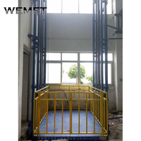 Lager Wand montage Fracht aufzüge Klein waren aufzug hydraulische Einzel Doppel führung Industrie lift
