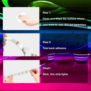 Tira de Luces LED RGB Multicolor de 30m 24V IP20 2835 con Control por Aplicación Inteligente, Control Remoto de 44 Teclas, Cinta Flexible de Cobre - Product Image 4