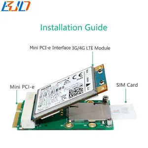 Kartu adaptor nirkabel PCI-e ke mPCIe, Modem modul LTE GSM 3G 4G WWAN LTE Mini PCI-e 52Pin